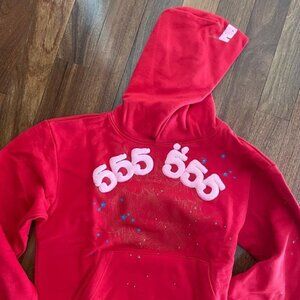Sp5der Hoodie Red - Spider Worldwide Sweater – Size M